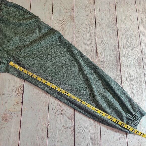Zara tweed oversized crop 1/2 zip hoody jogger set M - Picture 9 of 11
